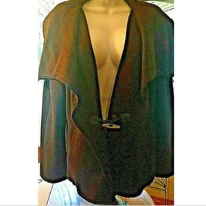 Cole Haan Brown Baby Alpaca Wool Waterfall Coat~12